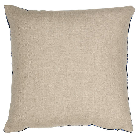 Schumacher Cobalt 20" x 20" Le Moderne Cut Velvet Pillow