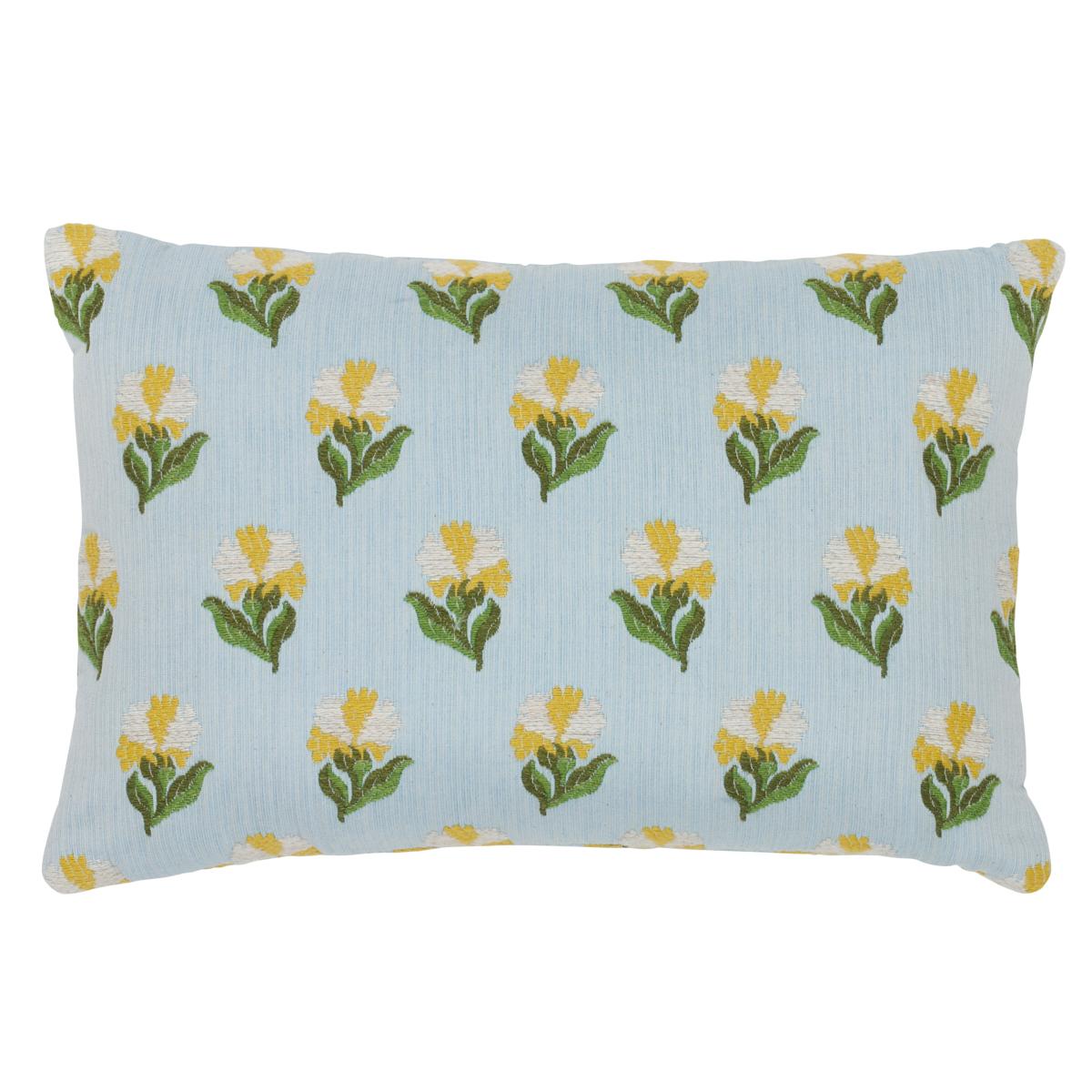 Schumacher Marigold 18" x 12" Rosina Floral Pillow
