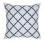 Schumacher Navy 20" x 20" Bamboo Trellis I/O Pillow