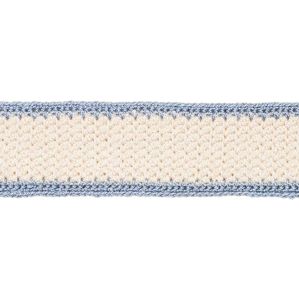 Schumacher Sylvia Crochet Tape Cornflower Trim
