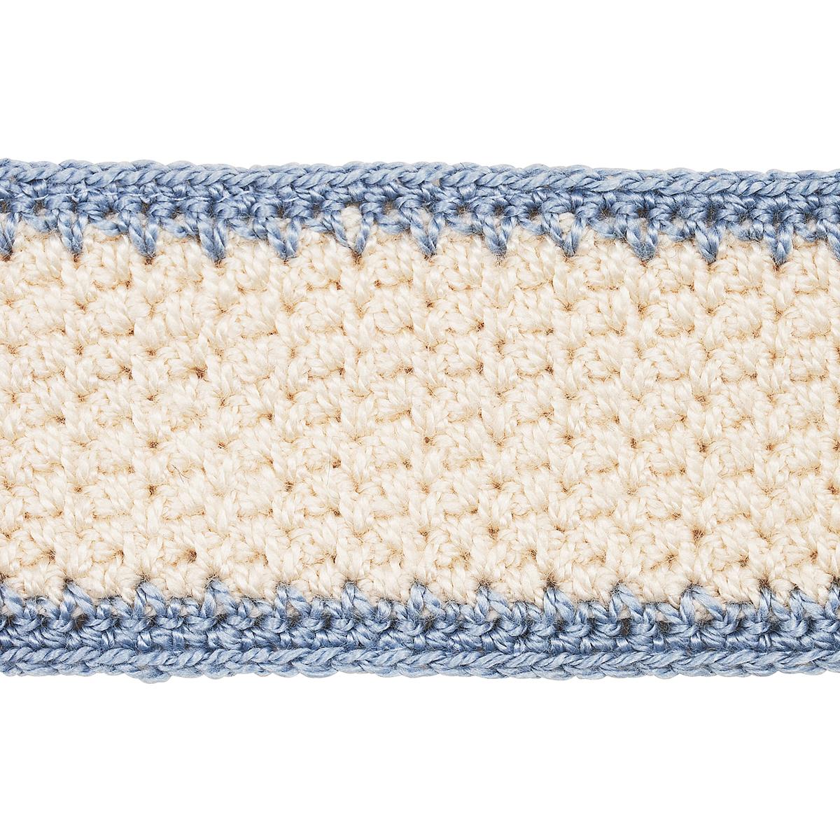 Schumacher Sylvia Crochet Tape Cornflower Trim