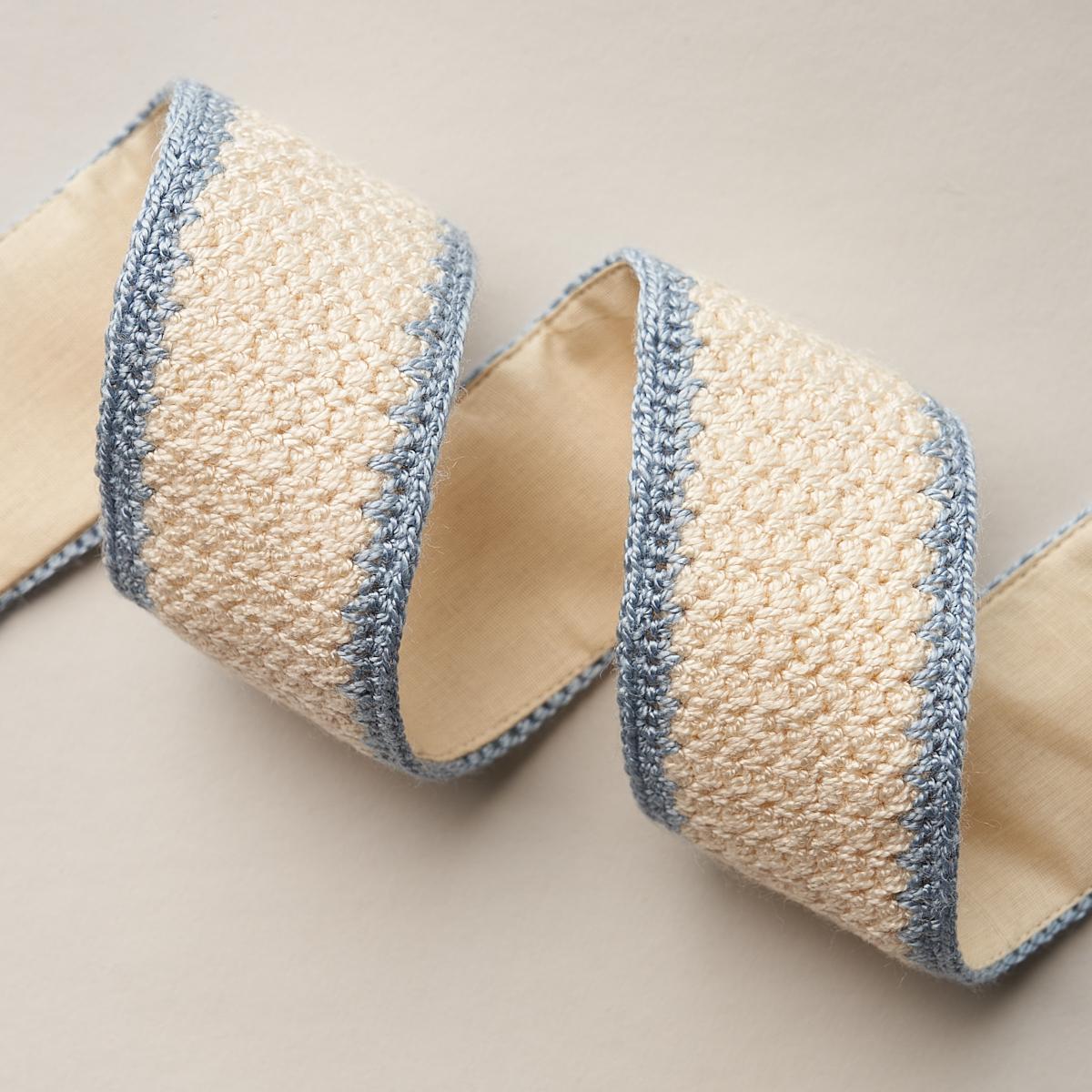 Schumacher Sylvia Crochet Tape Cornflower Trim