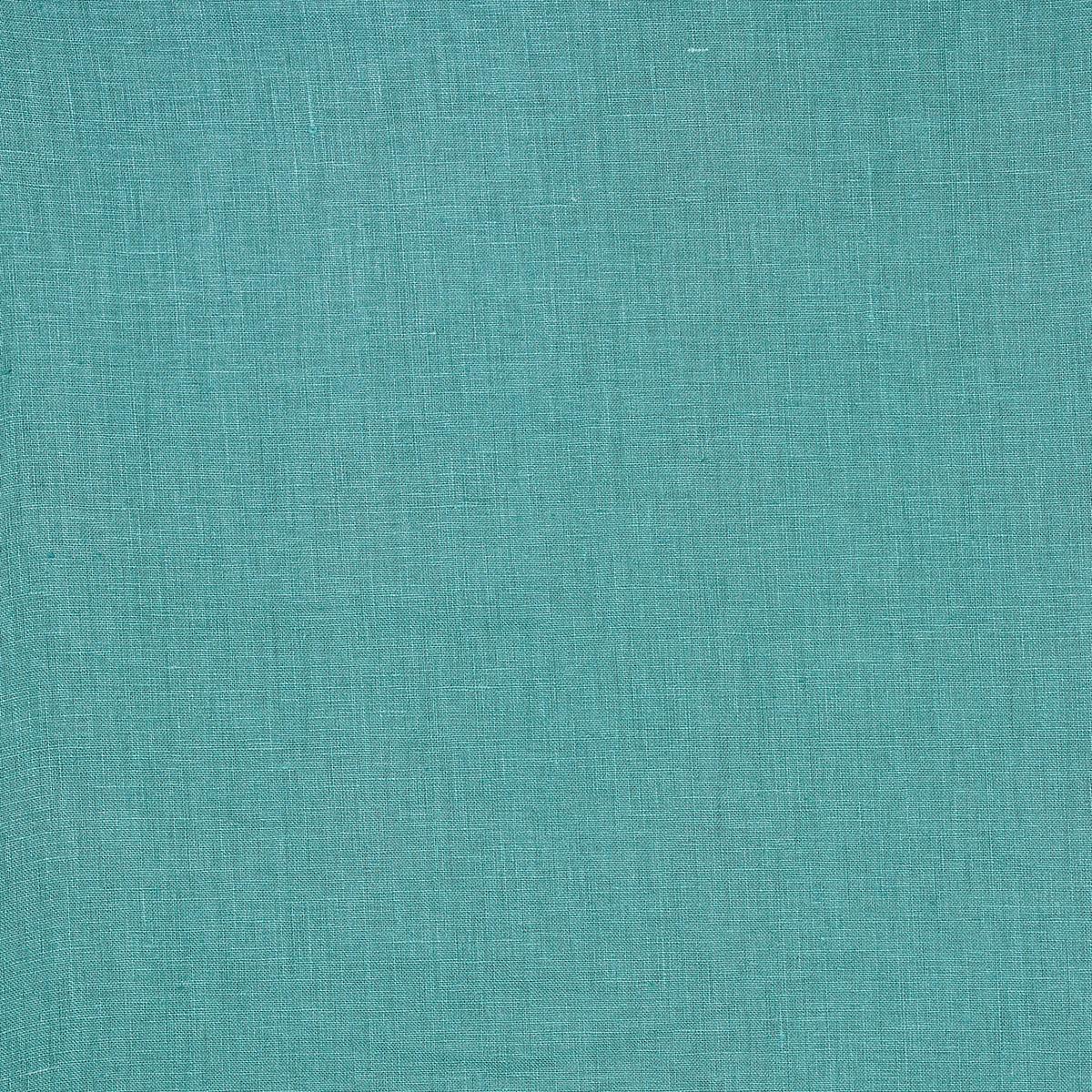 Schumacher Lange Glazed Linen Peacock Fabric