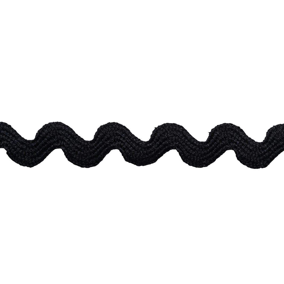 Schumacher Black Ric Rac Tape Small