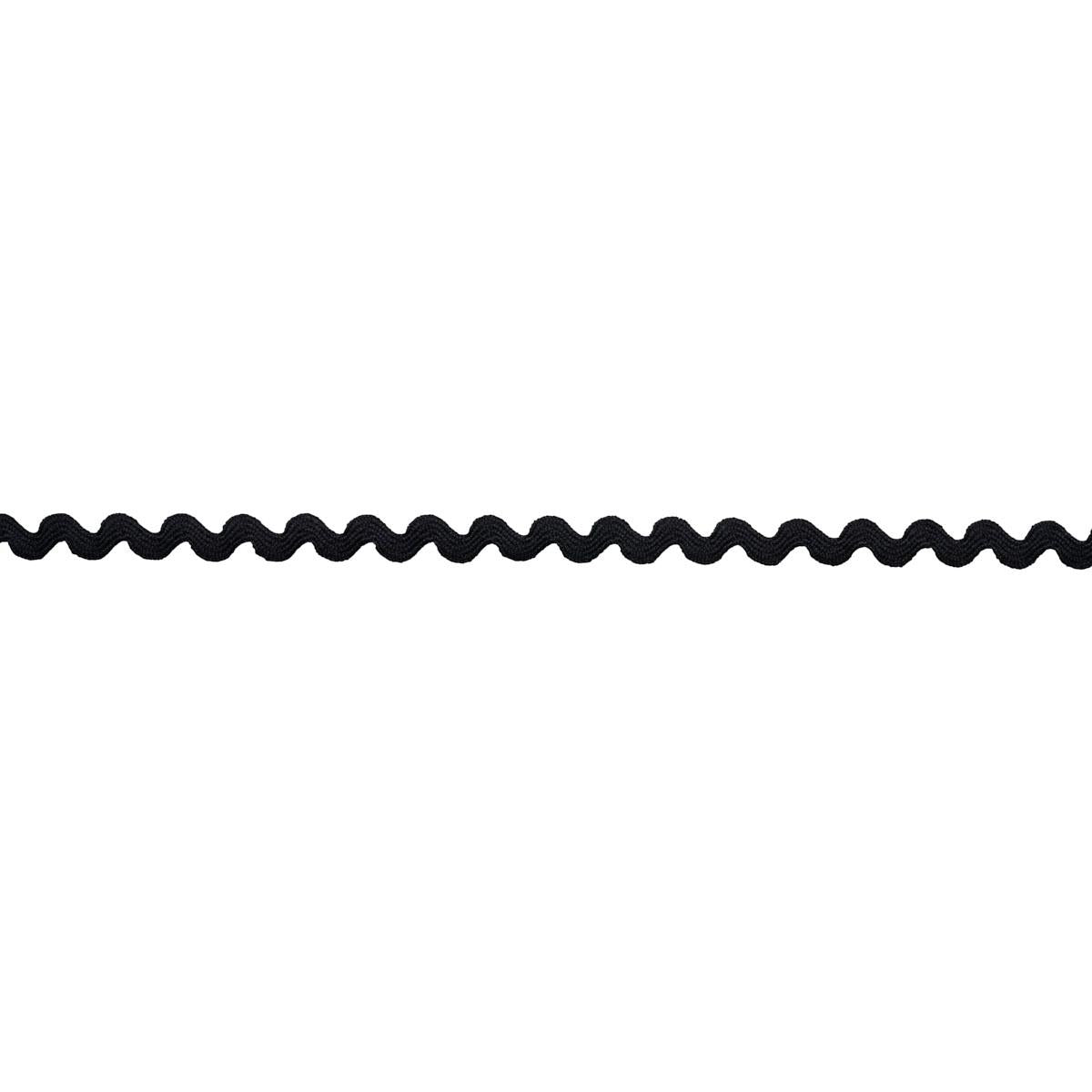 Schumacher Black Ric Rac Tape Small