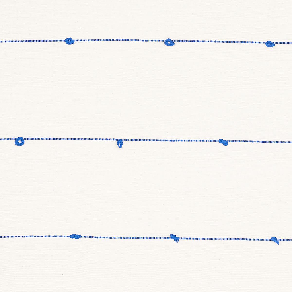 Schumacher Globo Knotted Handwoven Royal Blue Fabric