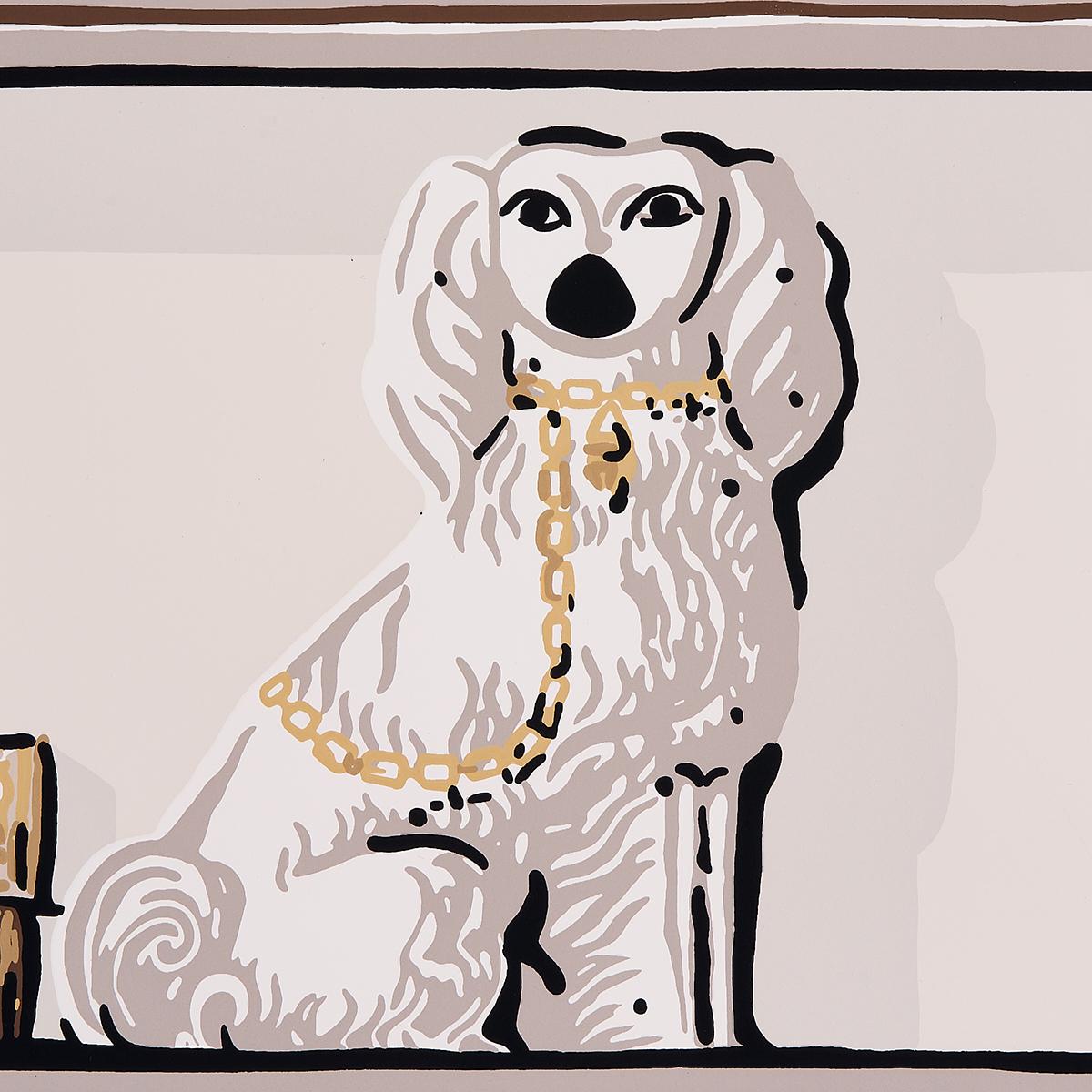 Schumacher Natalies Library Mocha Wallpaper