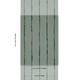 Schumacher Backdrop X Schumacher Ephemera Teal Gray Wallpaper