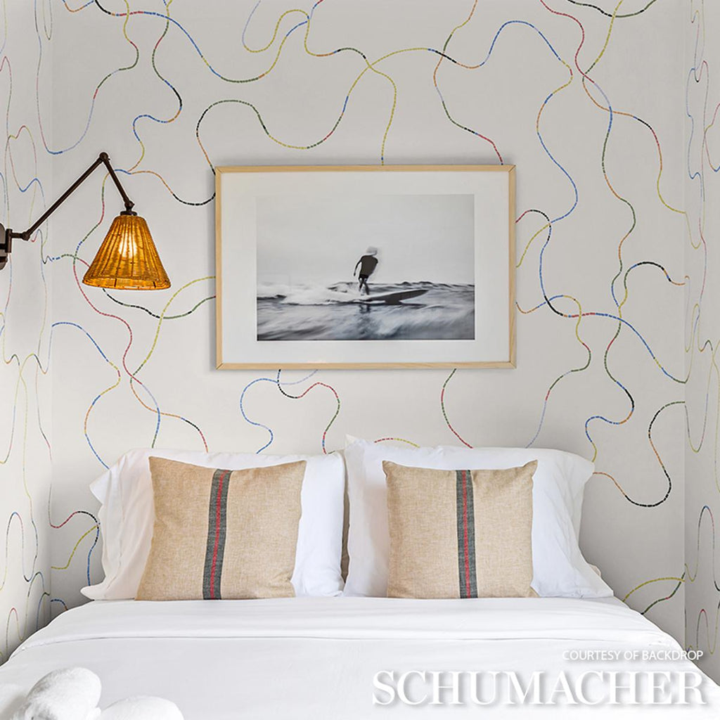 Schumacher Turini Bright Multi Wallpaper