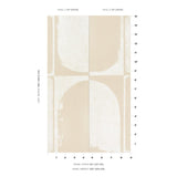 Schumacher Backdrop X Schumacher The Cloisters Panel Set Warm White Wallpaper