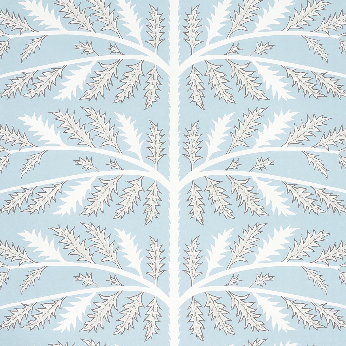 Schumacher Thistle Mineral Wallpaper