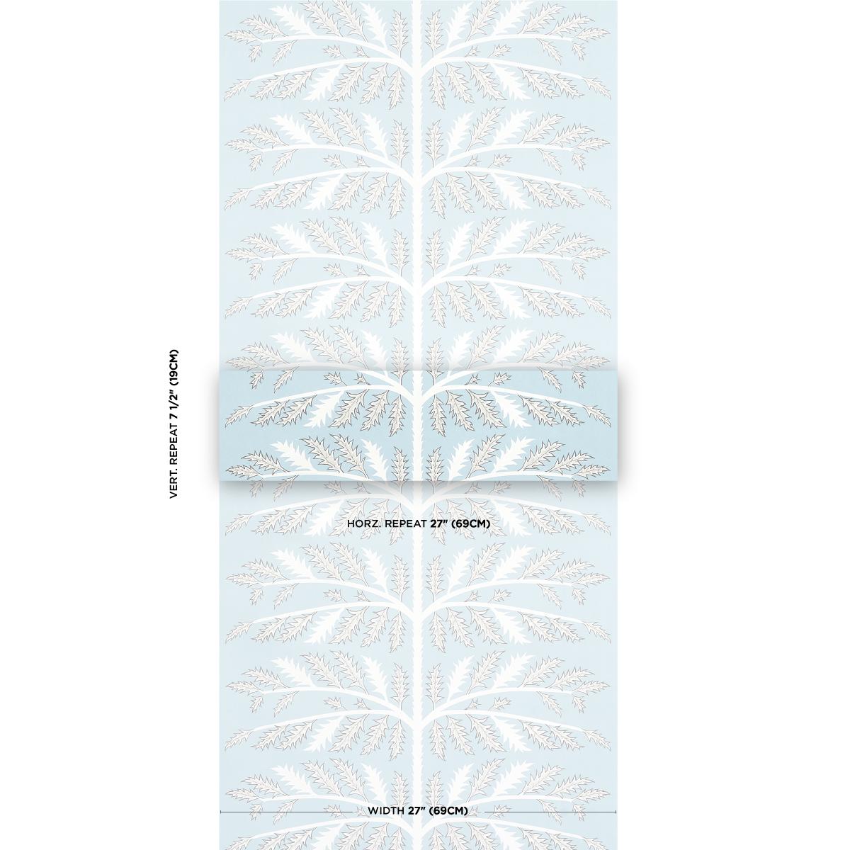 Schumacher Thistle Mineral Wallpaper