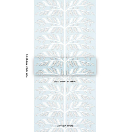 Schumacher Thistle Mineral Wallpaper