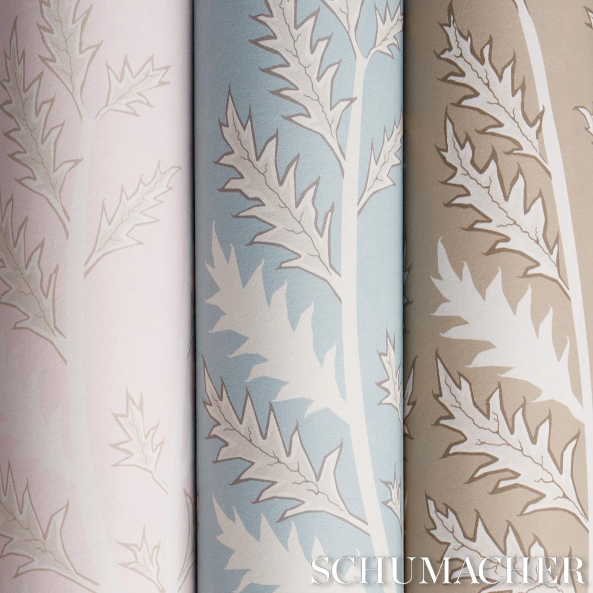 Schumacher Thistle Mineral Wallpaper