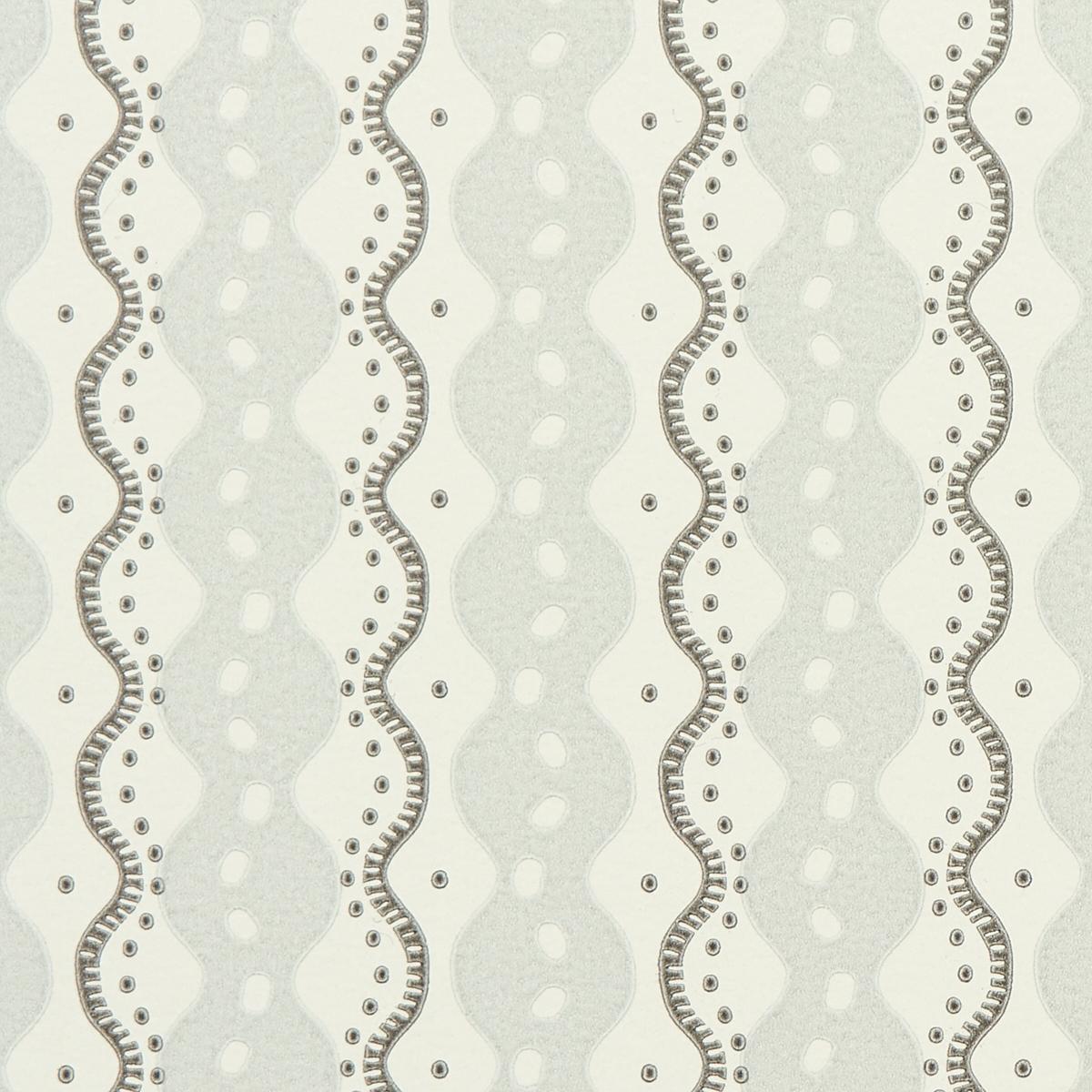 Schumacher Centipede Stripe Pumice Wallpaper
