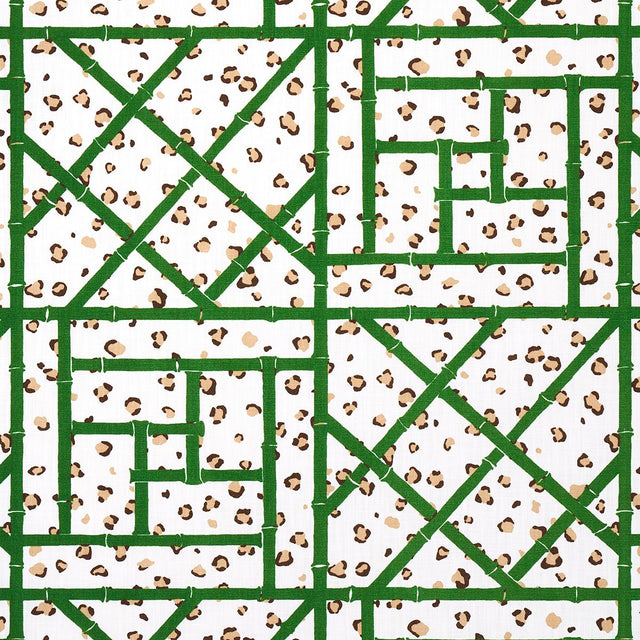 Schumacher Fancy Beast Indoor/ Outdoor Safari Green Fabric