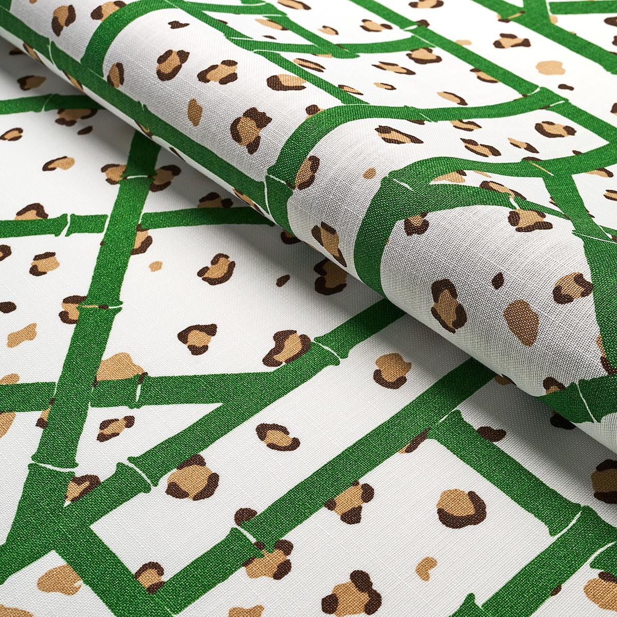 Schumacher Fancy Beast Indoor/ Outdoor Safari Green Fabric