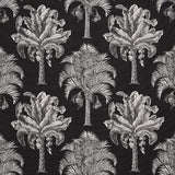 Schumacher Grand Palms Indoor/Outdoor Black Fabric
