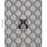 Schumacher Grand Palms Indoor/Outdoor Black Fabric