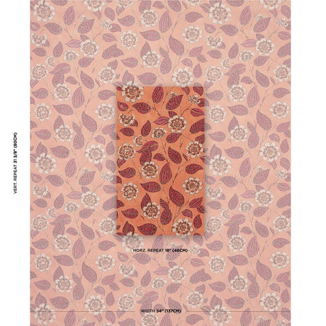 Schumacher Kava Cay Indoor/Outdoor Mango Fabric