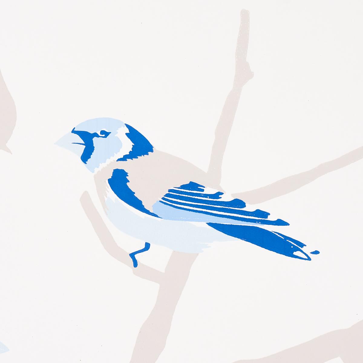 Schumacher A-Twitter Blues Wallpaper