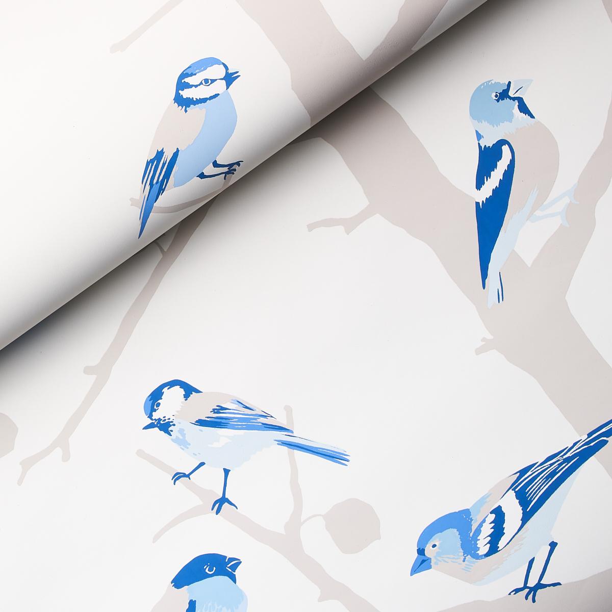 Schumacher A-Twitter Blues Wallpaper