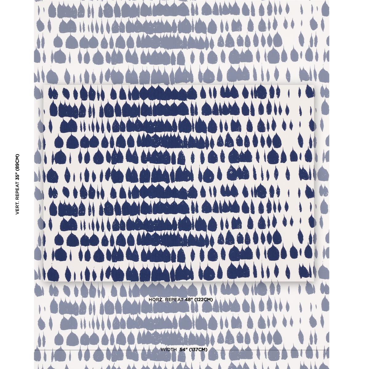 Schumacher Queen Of Spain Navy Fabric