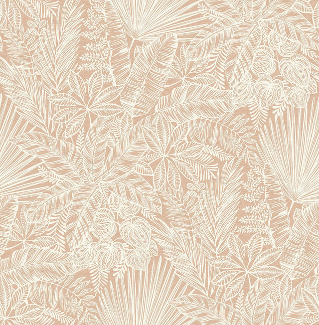 A-Street Prints Vita Blush Botanical Wallpaper