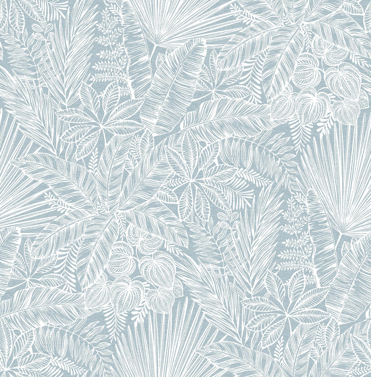 A-Street Prints Vita Blue Botanical Wallpaper