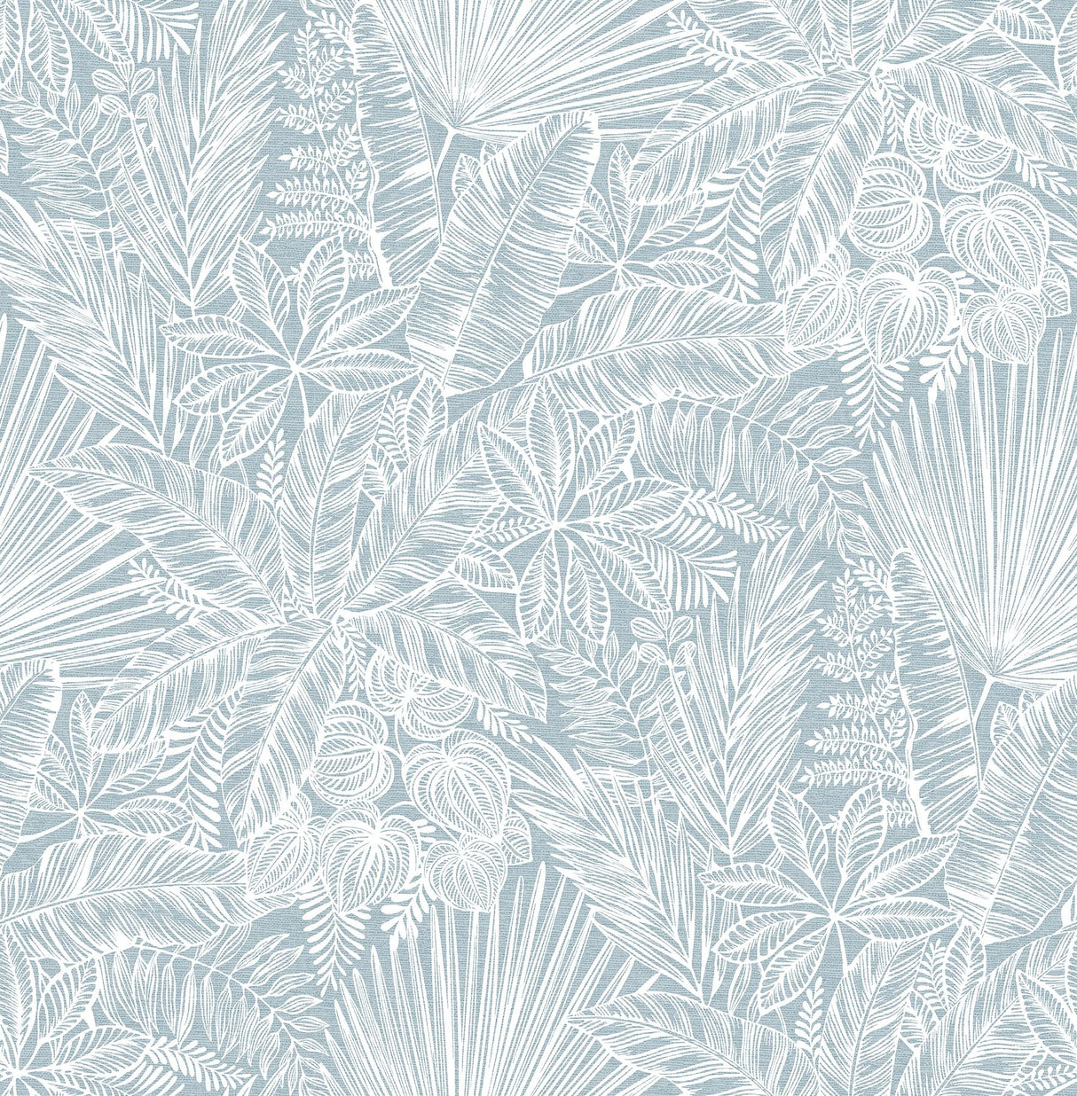 A-Street Prints Vita Blue Botanical Wallpaper
