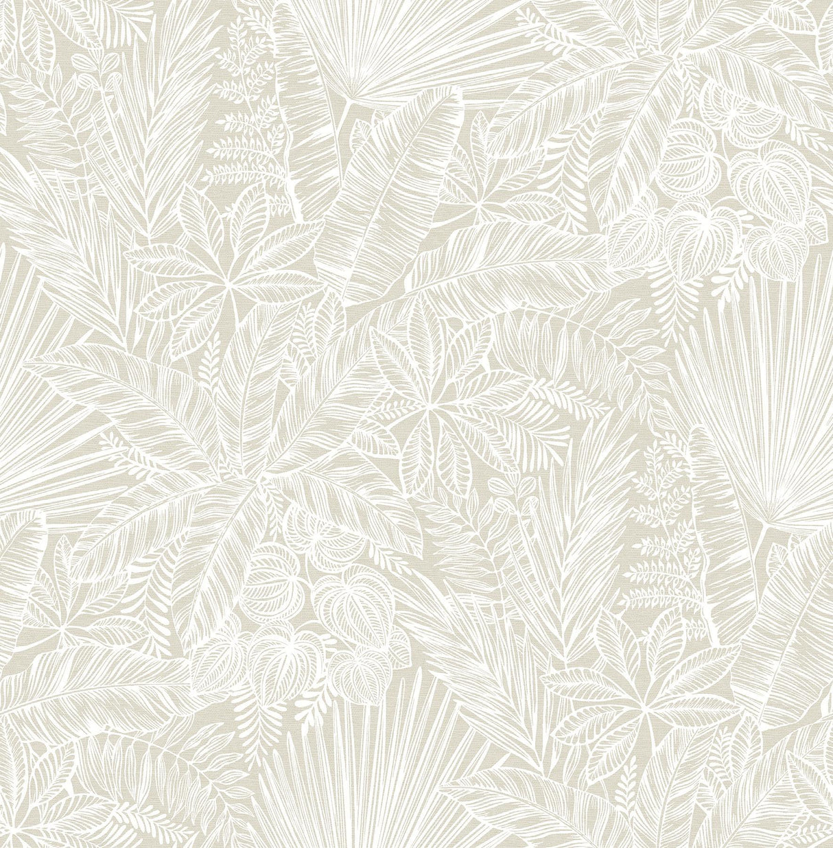 A-Street Prints Vita Off-White Botanical Wallpaper