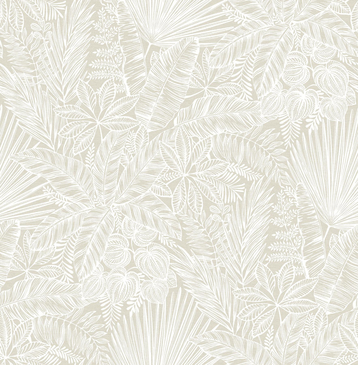 A-Street Prints Vita Off-White Botanical Wallpaper