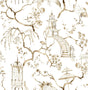 A-Street Prints Serena Coffee Chinoiserie Wallpaper