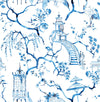 A-Street Prints Serena Blue Chinoiserie Wallpaper