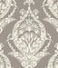 A-Street Prints Arlie Grey Botanical Damask Wallpaper