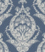 A-Street Prints Arlie Indigo Botanical Damask Wallpaper
