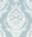 A-Street Prints Arlie Light Blue Botanical Damask Wallpaper
