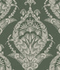 A-Street Prints Arlie Evergreen Botanical Damask Wallpaper