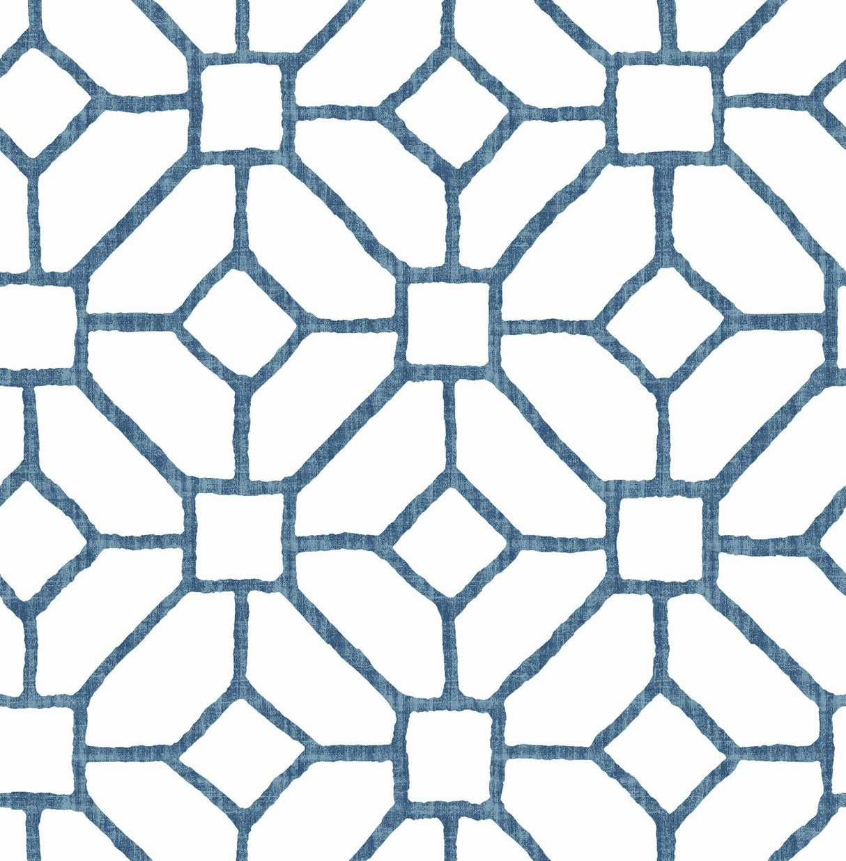 A-Street Prints Addis Blue Trellis Wallpaper