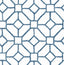 A-Street Prints Addis Blue Trellis Wallpaper
