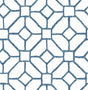 A-Street Prints Addis Blue Trellis Wallpaper