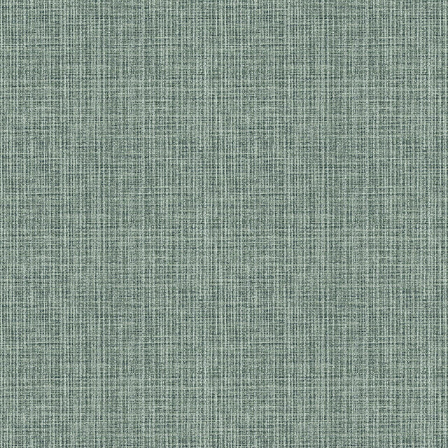 A-Street Prints Kantera Green Fabric Texture Wallpaper