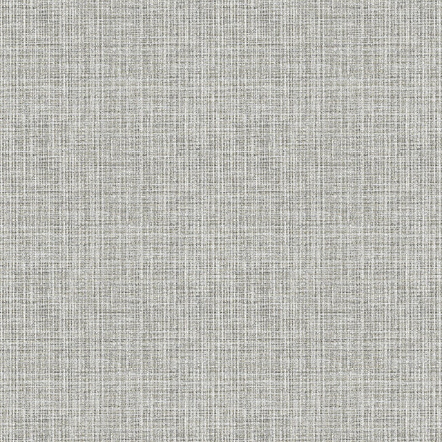 A-Street Prints Kantera Grey Fabric Texture Wallpaper