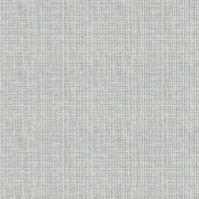 A-Street Prints Kantera Turquoise Fabric Texture Wallpaper