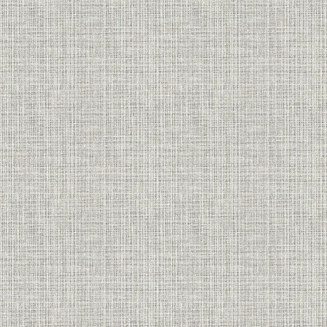 A-Street Prints Kantera Light Grey Fabric Texture Wallpaper