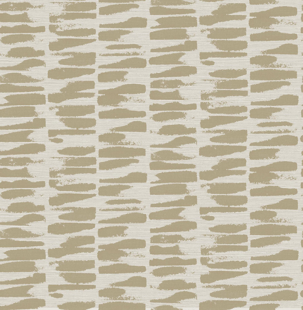 A-Street Prints Myrtle Gold Abstract Stripe Wallpaper
