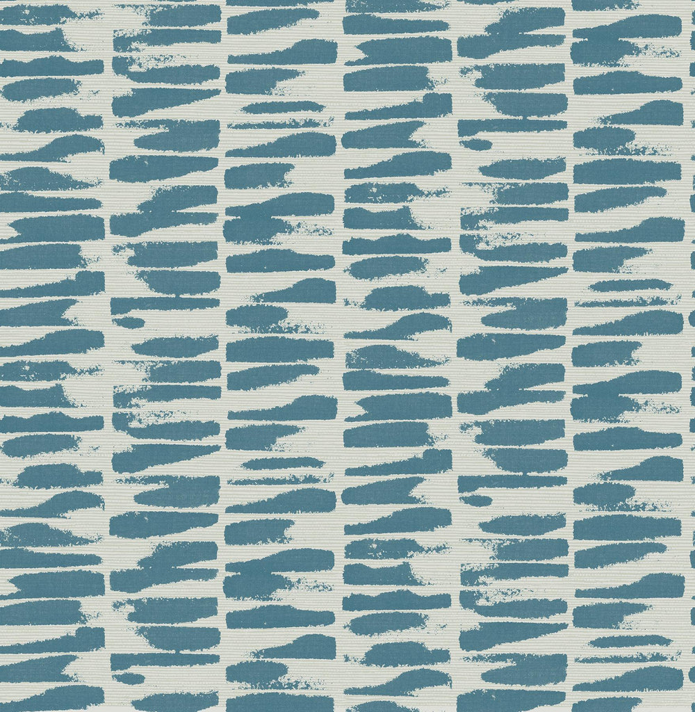 A-Street Prints Myrtle Sea Green Abstract Stripe Wallpaper