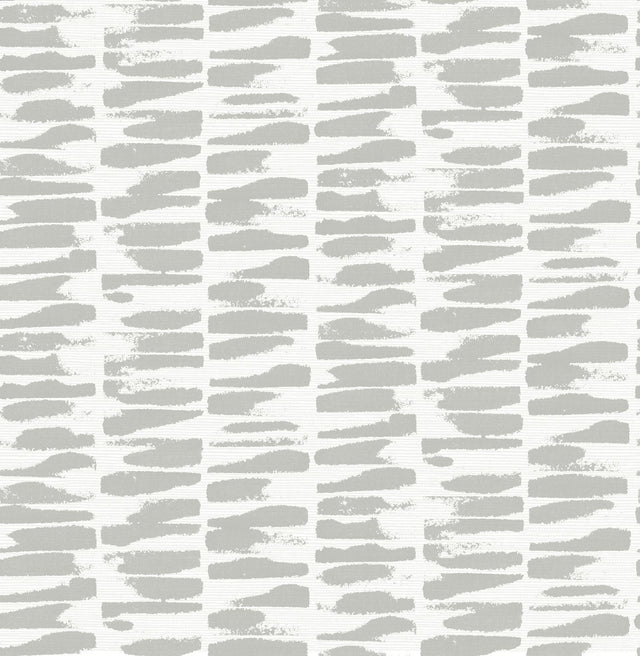 A-Street Prints Myrtle Grey Abstract Stripe Wallpaper
