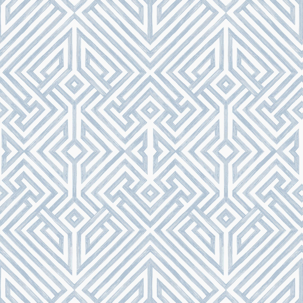 A-Street Prints Lyon Blue Geometric Key Wallpaper