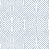 A-Street Prints Lyon Blue Geometric Key Wallpaper